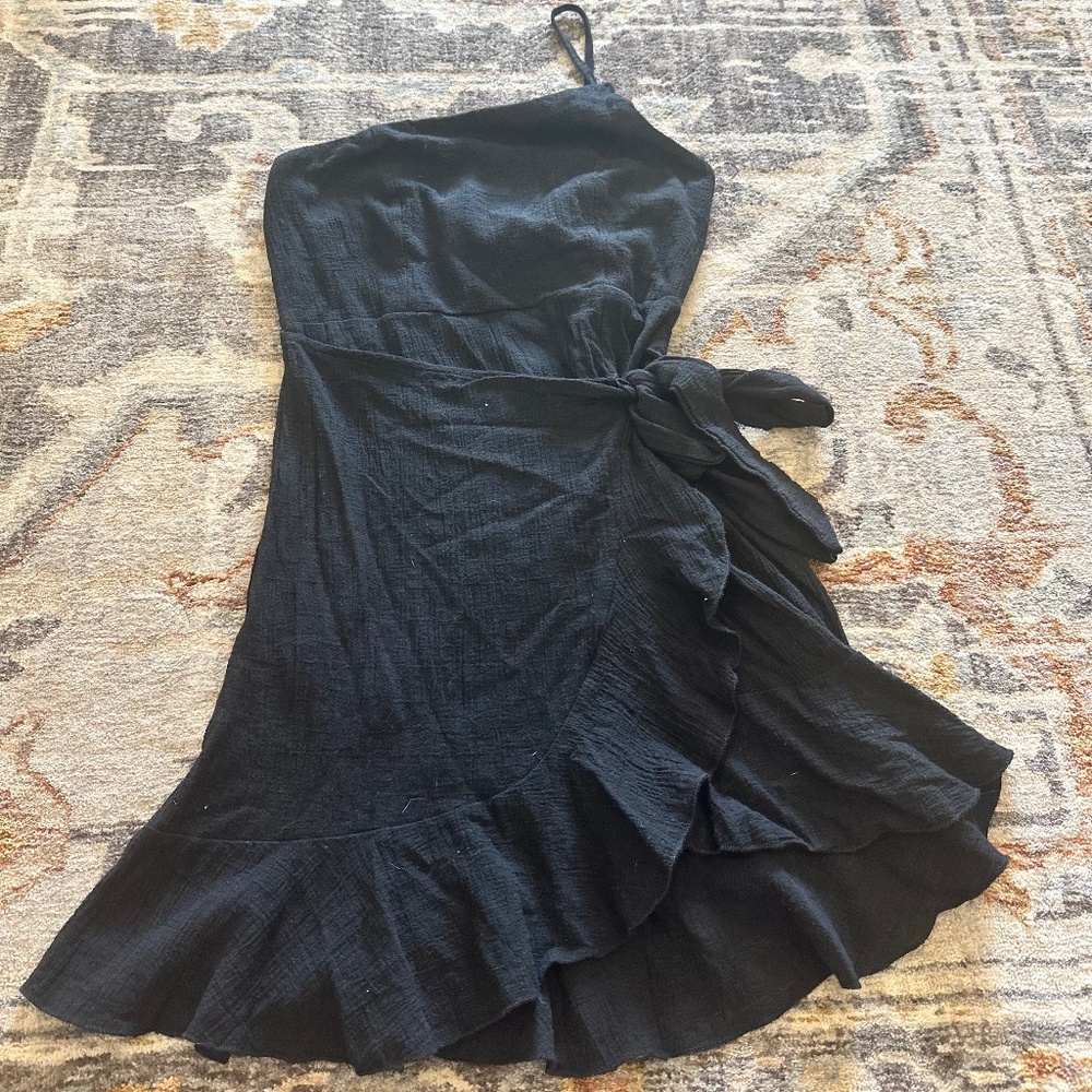 black princess polly one shoulder dress